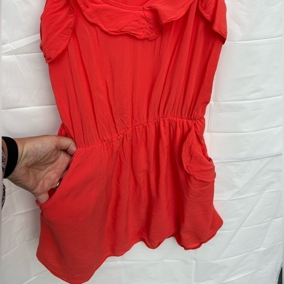 ARITZIA Talula orange red light dress Size S - Picture 7 of 8